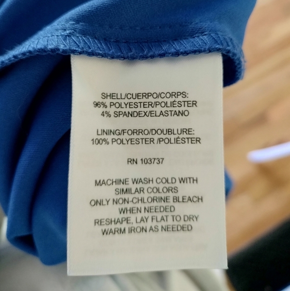 Donna Morgan Classic Elegant Blue Women's Dress - Picture 7 of 7